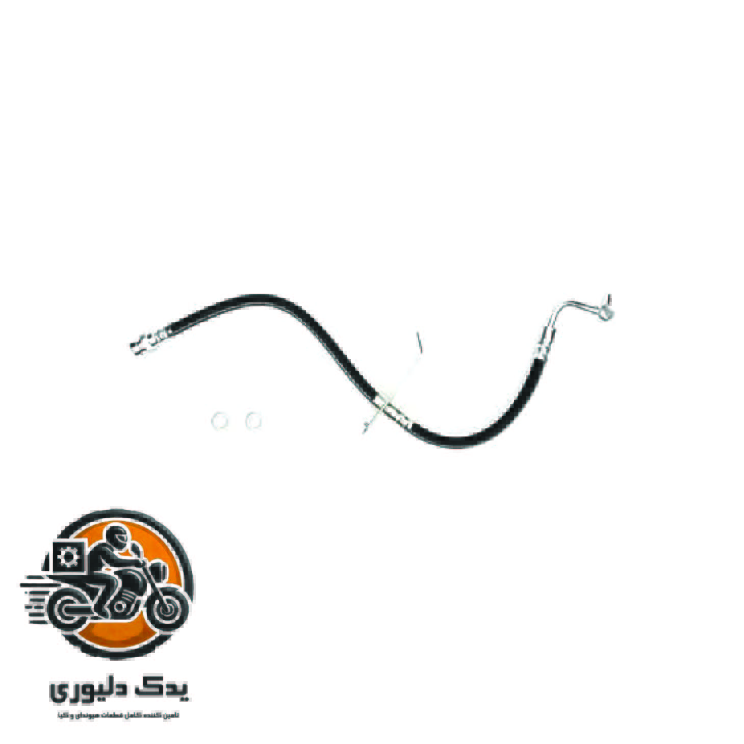 لوله ترمز چرخ جلو چپ برای کیا کادنزا مدلهای 2011 تا 2016 با کد فنی: 587313R700 ساخت برند جینیون